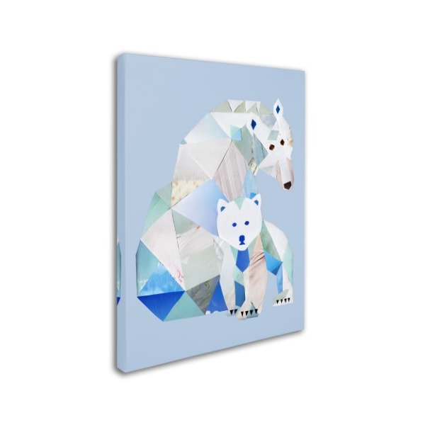 Artpoptart 'Polar Bears Gray' Canvas Art,35x47